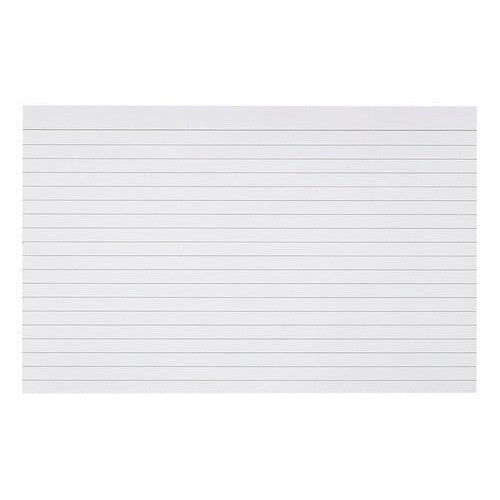 Fichas Tarjetas Bibliográficas Blancas 100 Un 7.5x12.5 Cm