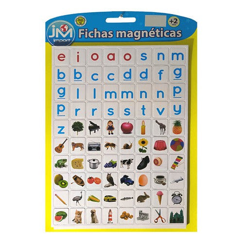 Pizarra Magnetica Con Fichas Abecedario-imagenes