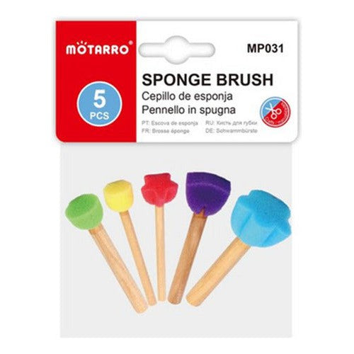 Kit Pinceles Esponja Para Poncear 5 Un