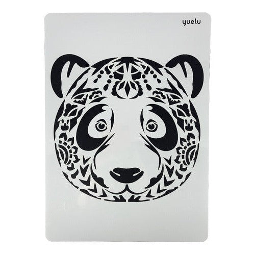 Plantilla Flexible Stencil Diseño Cara De Panda
