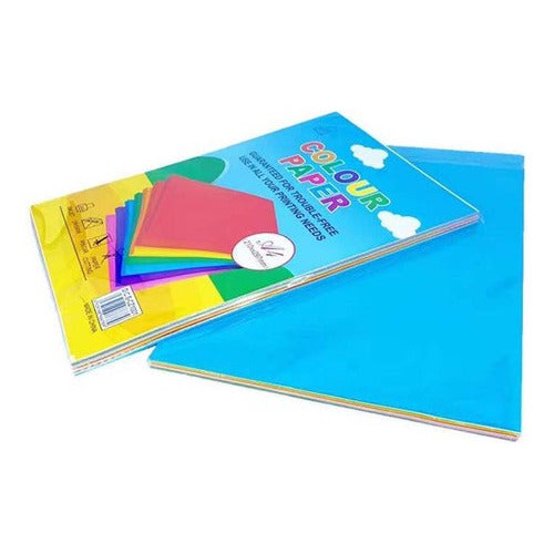 Papel A4 De Colores 50 Hojas 10 Col