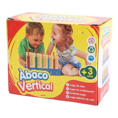 Abaco Vertical Educativo Preescolar Didáctico Madera