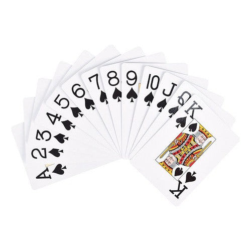 Juego De Mesa Cartas Naipe Inglés Numeros Grandes