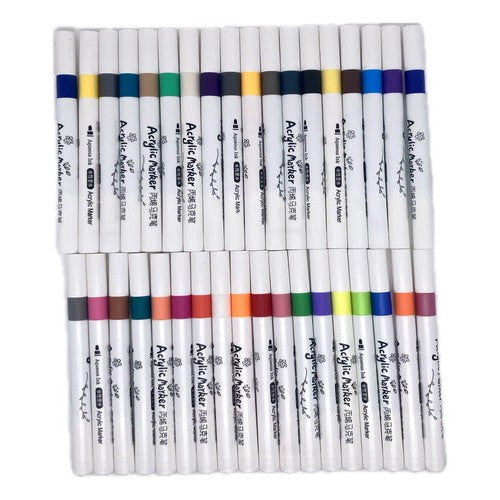 Marcadores Acrilicos 36 Colores Manualidades