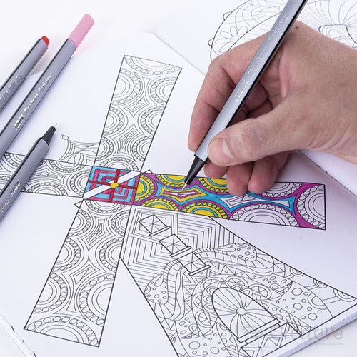 Libro Para Pintar Mandalas Purpura Creative