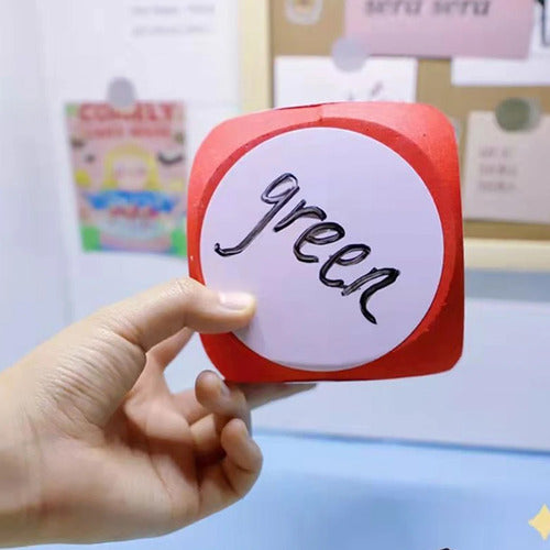 Dado De Goma Eva 6 Caras Escribibles Y Borrables