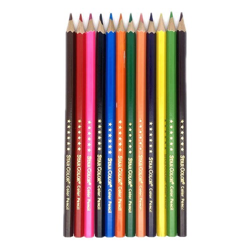 Set 12 Lápices Delgados Hexagonales