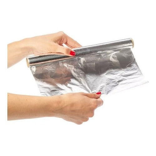 Papel Aluminio Rollo 30 Cm 5 Mts Manualidades