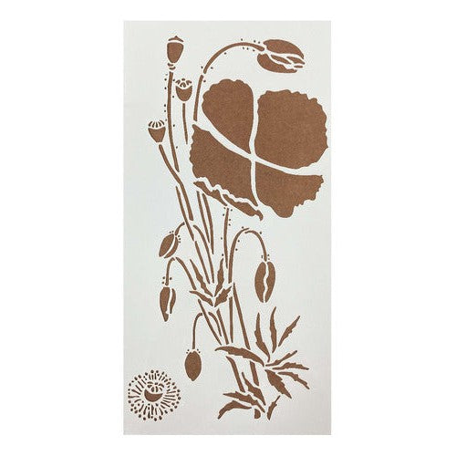 Plantilla Stencil 12x23 Cm Flores 3