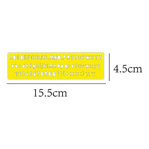 Plantilla Normógrafo Letras Abecedario 8 Mm