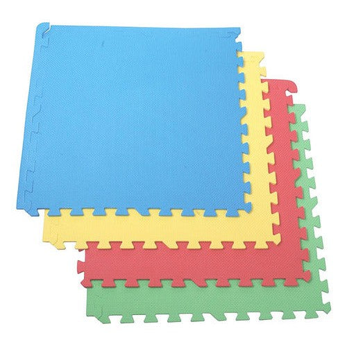 Set 4 Alfombras De Goma Eva 60x60 Cm Colores