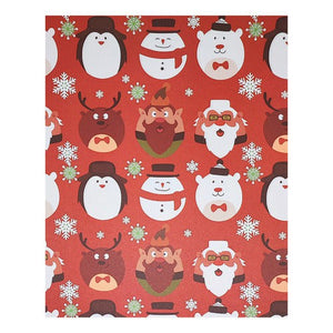 Papel De Regalo Navidad Satín (5 Pliegos) 50x70cm