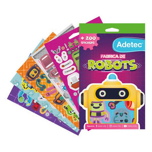 Block De Stickers Fábrica De Robots
