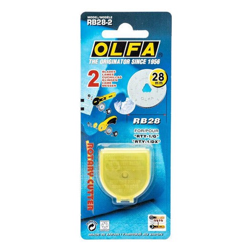 Repuesto Cuchillo Rotativo 28mm 2 Unidades Olfa