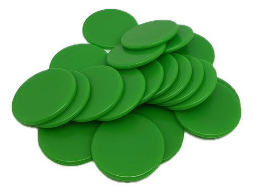 Set 20 Fichas Plásticas Para Contar 25 Mm