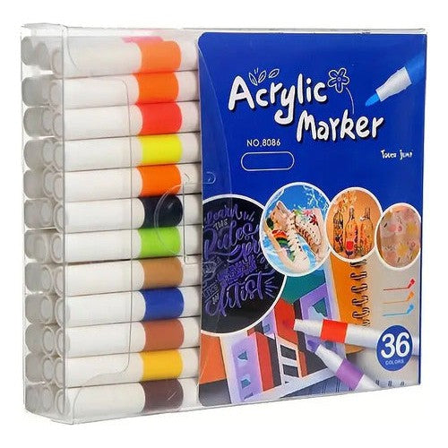 Marcadores Acrilicos 36 Colores Manualidades
