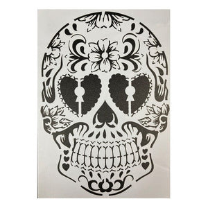 Plantilla Stencil 21x29 Cm Diseño Calavera