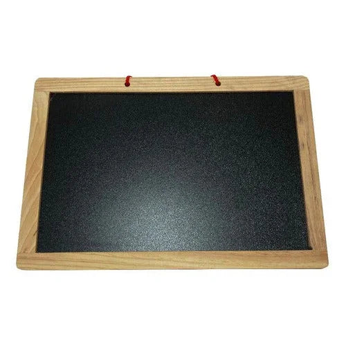 Pizarra Acrilica-magnética-tiza 20x30cm Borde Madera Redondo