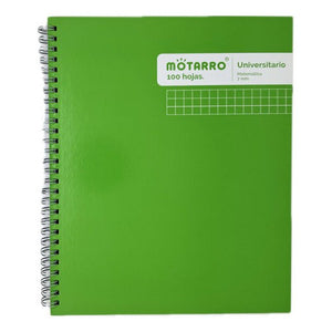 Cuaderno Universitario 7 Mm Tapa Extra Dura Liso 100 Hj