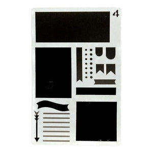 Plantilla Flexible Stencil Diseños Figuras Planner