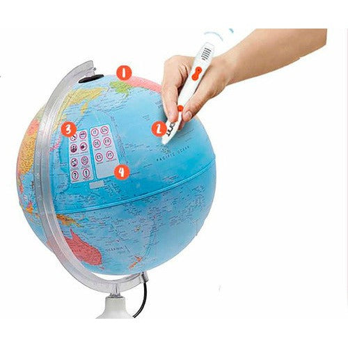 Globo Terráqueo Político Interactivo De 30 Cm De Parlamondo