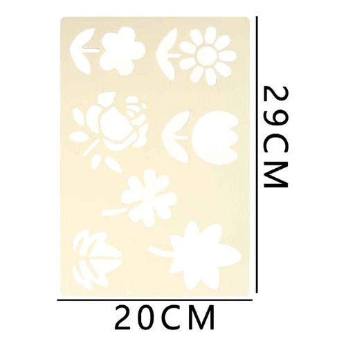 Plantilla Stencil Flexible A4 Plástica