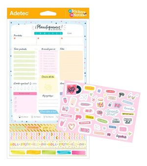 Planificador Diario Washing Tape Y Stickers