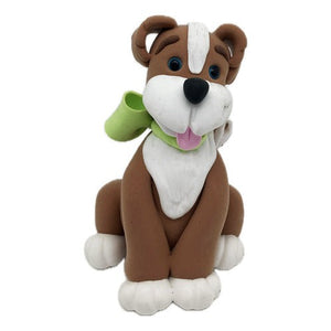 Perrito Cafe De Goma Eva 3d Figura Decorativa