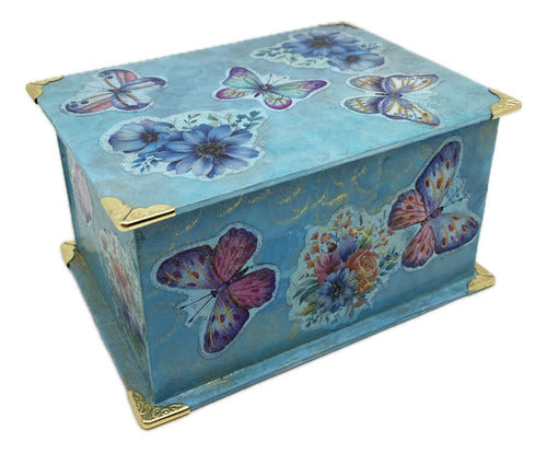 Caja Artesanal Decorativa Para Regalo Decoupage