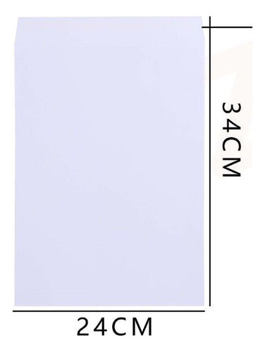 Sobre Oficio Blanco 5 Unidades 24×34 Cm