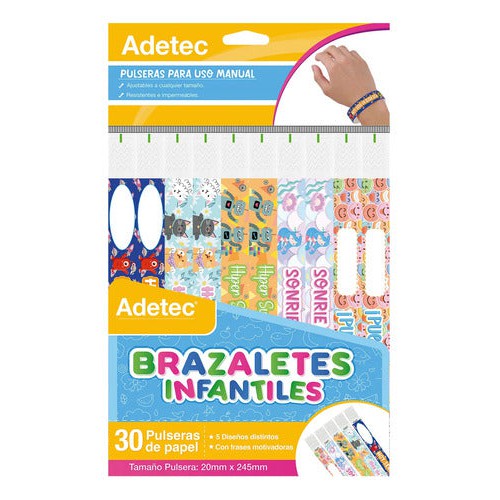 Brazaletes Para Eventos Diseño Niños 30 Un Adetec