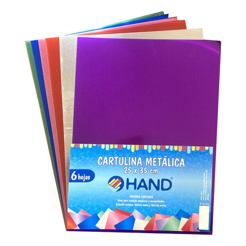 Carpeta Cartulina Metálica 6 Pliegos 25x35 Cm