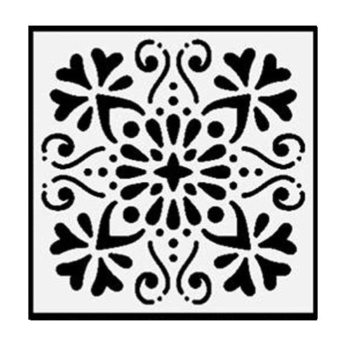 Plantilla Stencil 15x15 Cm Diseño Mandalas