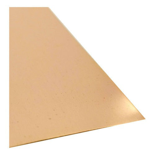Lámina De Cobre Manualidades Escolar 20x30 Cm
