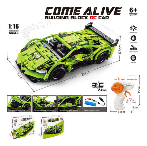 Auto De Bloques A Control Remoto Escala 1:16