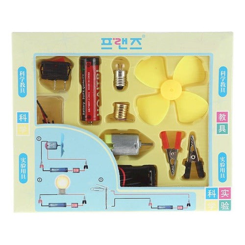 Set Escolar Circuito Eléctrico Motor 12 Piezas