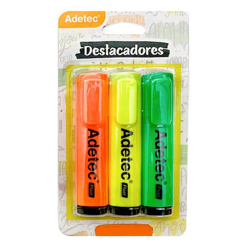 Set 3 Destacadores Adetec