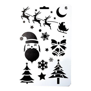 Plantilla Stencil 17x26 Cm Diseños Navidad