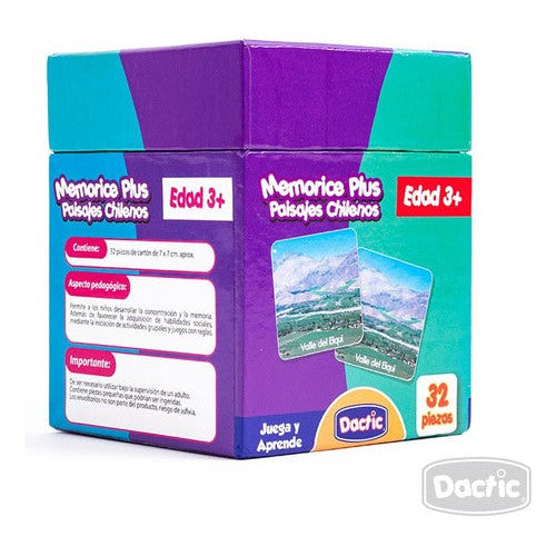 Memorice Plus Paisajes Chilenos Dactic