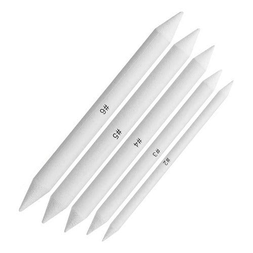 Set De 5 Lápices Difuminadores Para Dibujo