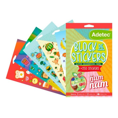 Block De Stickers Ñam Ñam Adetec