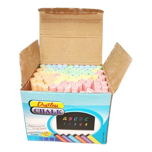Set De 100 Tizas Escolares
