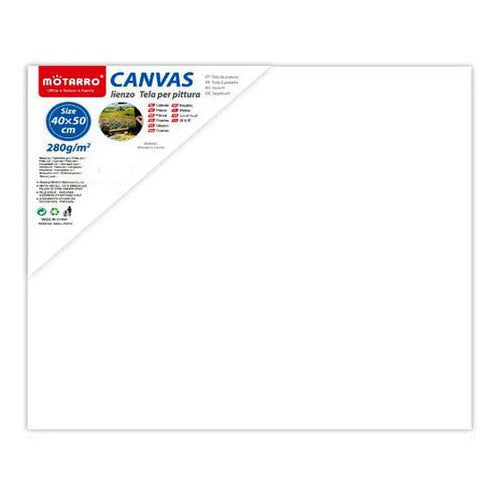 Bastidor De Madera Lienzo Pintura Blanco 40x50cm