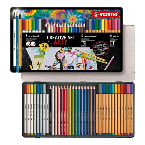 Set Creativo Stabilo Creative Set Arty Lata X 36 Piezas
