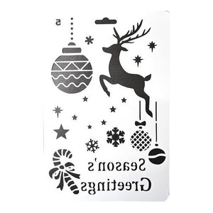 Plantilla Stencil 17x26 Cm Diseños Navidad