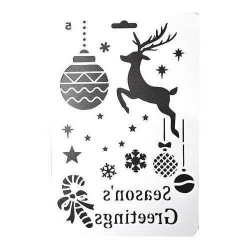 Plantilla Stencil 17x26 Cm Diseños Navidad