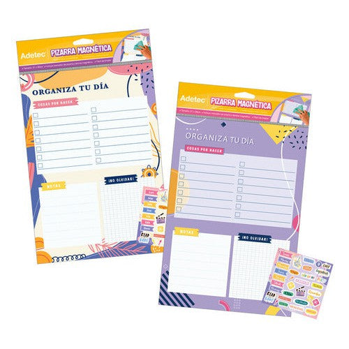 Pizarra Magnética Planner Diseño Organiza Tu Dia