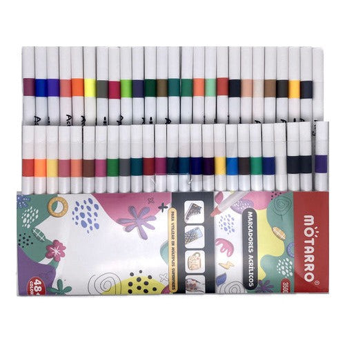 Marcadores Acrilicos 48 Colores Manualidades
