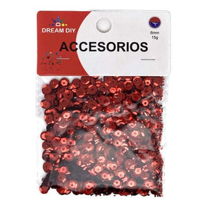 Lentejuelas Redondas 6mm Manualidades 15gr