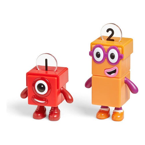 Figuras Numberblocks 1 Y 2 Aventura En Bicicleta